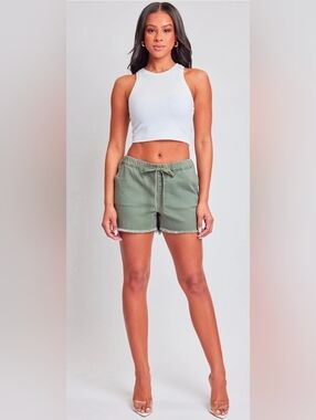 YMI Frayed Pull On Shorts-SM